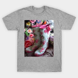 Floral Gum Boots T-Shirt